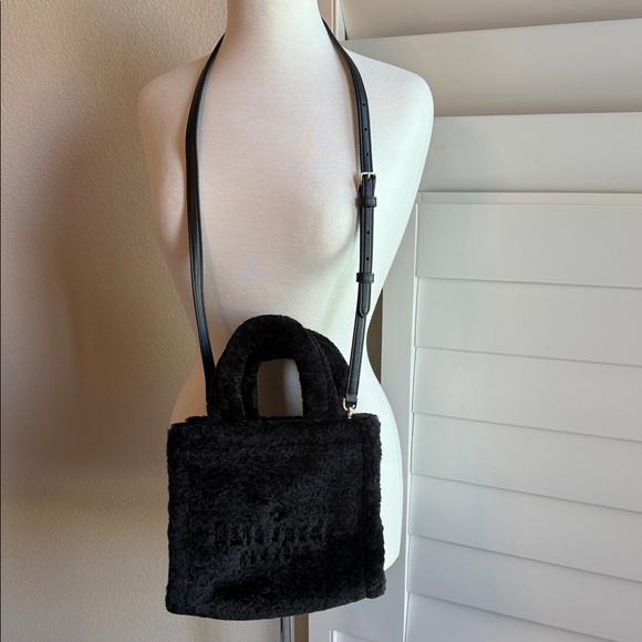 Kate spade Elegant Black Faux Fur Handbag - Picture 1 of 10